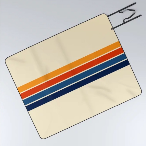 Society6 Other - Society6 Classic Retro Stripes by AlphaOmega Canvas Reusable Picnic Blanket